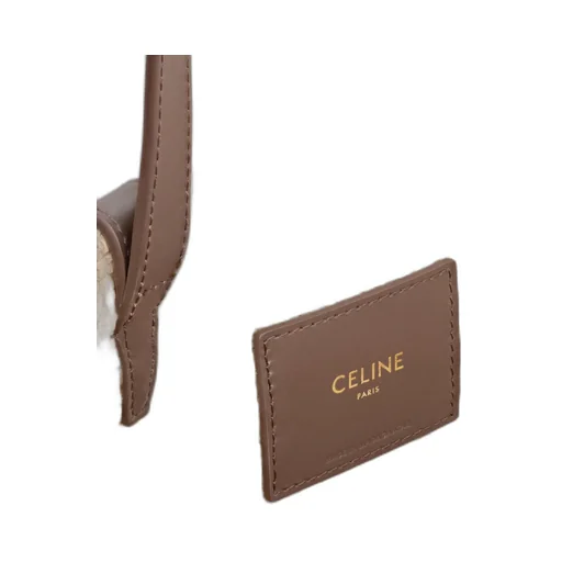 Medium Supple Celine Classic Panier In Raffia And Calfskin