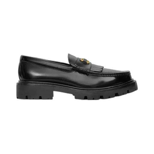 Margaret Loafer With Triomphe Frame In Polished Bull