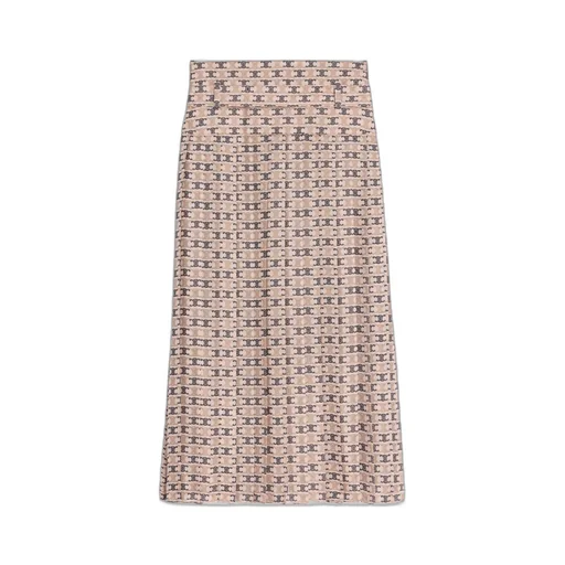 Pleated Skirt In Silk Georgette