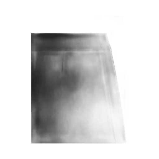 Trapeze Mini Skirt In Gauffered Double Wool