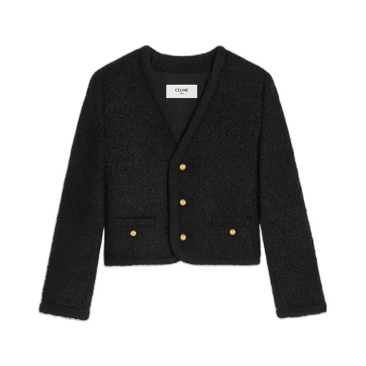 Chasseur Jacket In Bouclé Tweed Cashmere