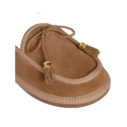 Boubou Slippers In Suede Calfskin