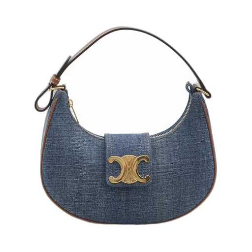 Medium Ava Triomphe Bag In Denim