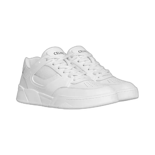 Trainer Ct-09 Low Lace-Up Sneaker In Calfskin And Mesh