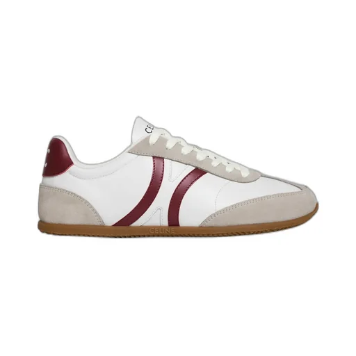Celine Jogger Low Lace-Up Sneaker In Calfskin & Suede Calfskin