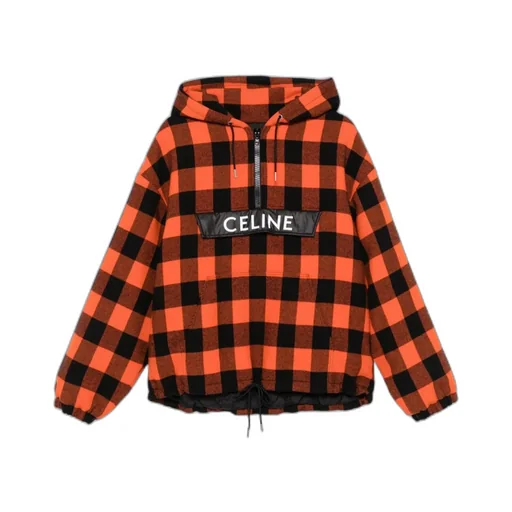 Windbreaker In Check Wool