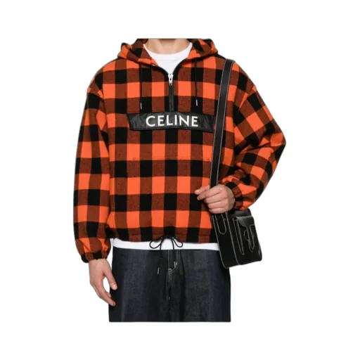 Windbreaker In Check Wool