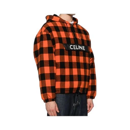 Windbreaker In Check Wool