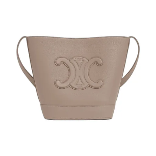 Small Cuile Triomphe Logo Bucket Bag
