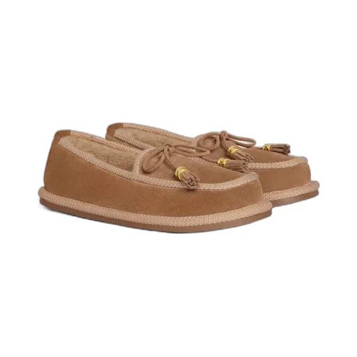 Boubou Slippers In Suede Calfskin