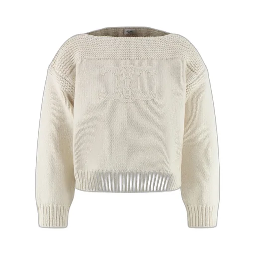 Boat Neck Sweater In Chunky Cashmere