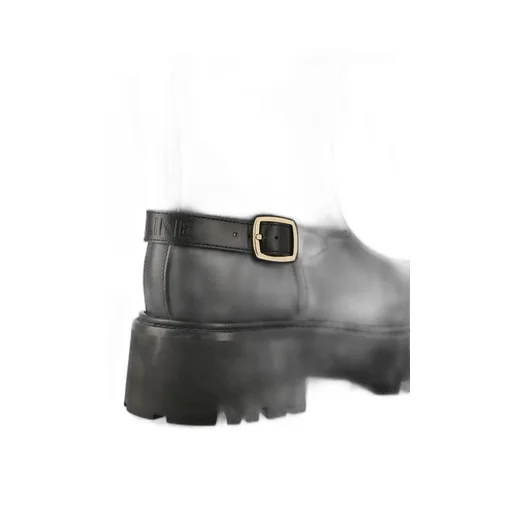 Bulky High Boot In Calfskin