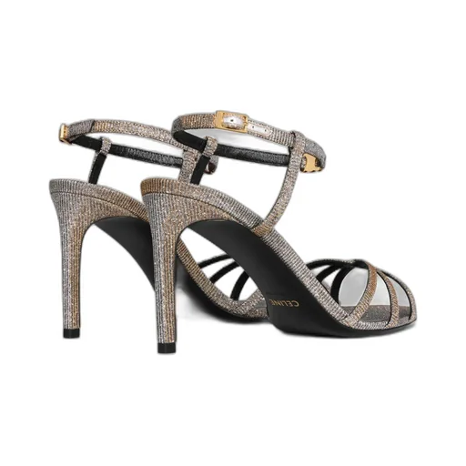 Soir Sandal In Iridescent Fabric