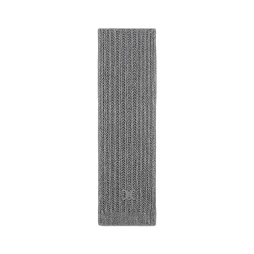 Triomphe Scarf In Cashmere, Wool And Silk