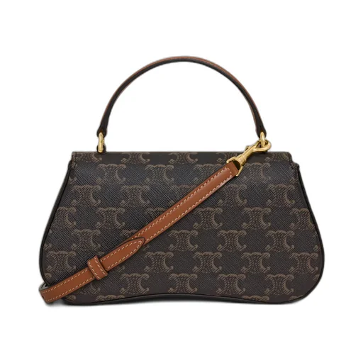 Teen Celine Lola In Triomphe Canvas And Calfskin