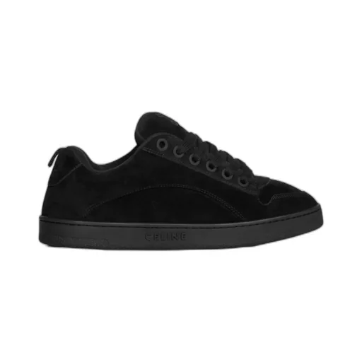 Huntington Low Lace-Up Sneaker In Suede Calfskin And Mesh