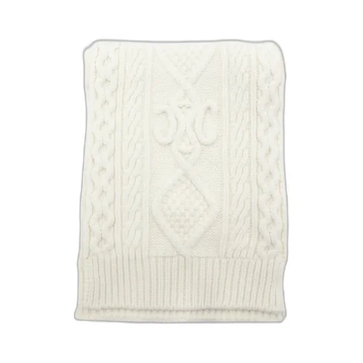 Triomphe Scarf In Aran Cashmere And Wool