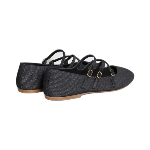 Les Ballerines Criss-Cross Babies Ballerina In Lurex Fabric