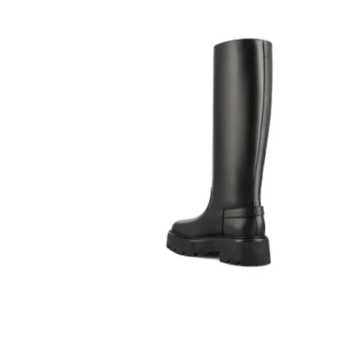Bulky High Boot In Calfskin