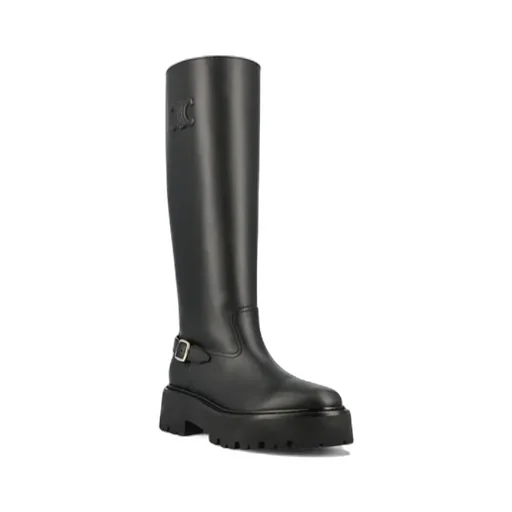 Bulky High Boot In Calfskin