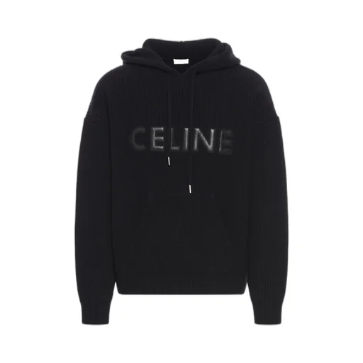 Hooded Sweater In Monochromic Wool