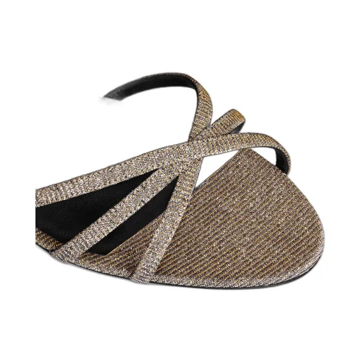 Soir Sandal In Iridescent Fabric