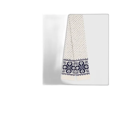 Scarf In Fair Isle Wool