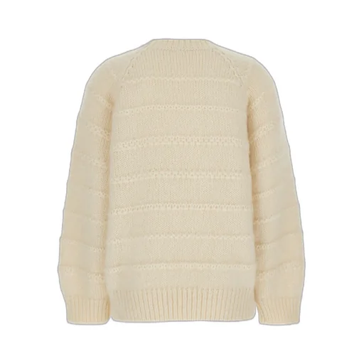 Triomphe Crew Neck Sweater In Mohair And Silk