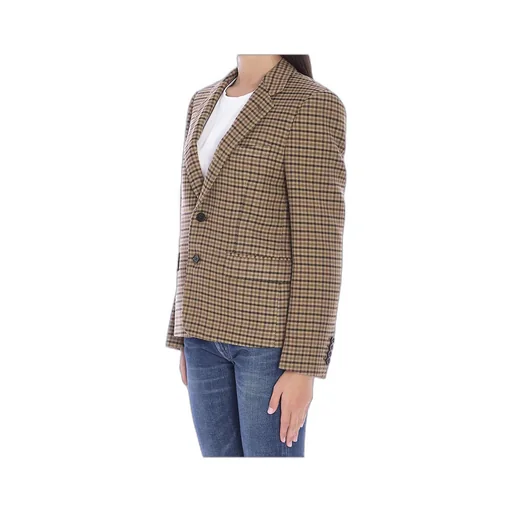 Campbell Jacket In Double Faced Check Wool