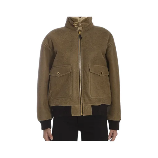Long-Sleeved Leather Jacket