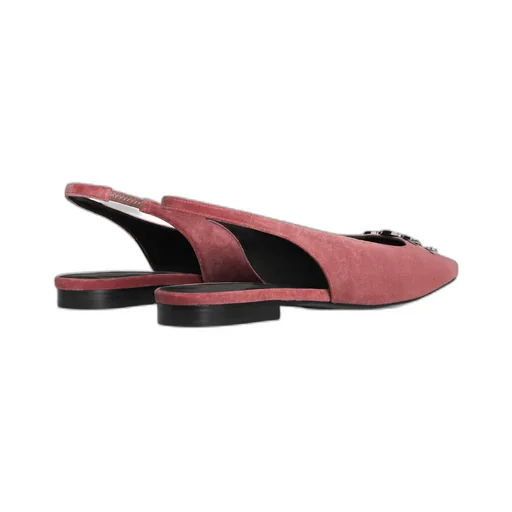 Alma Triomphe Flat Slingback In Velvet