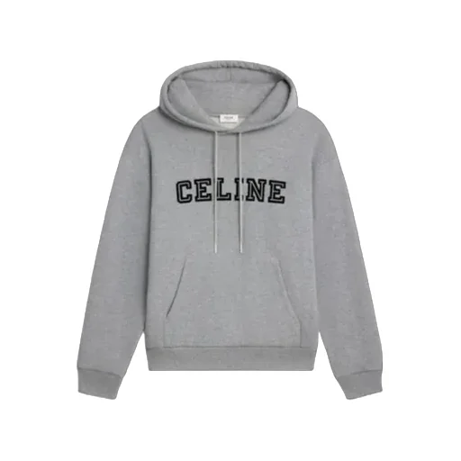Loose Hoodie In Cotton Fleece