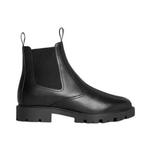 Margaret Chelsea Boot With Shearling In Calfskin