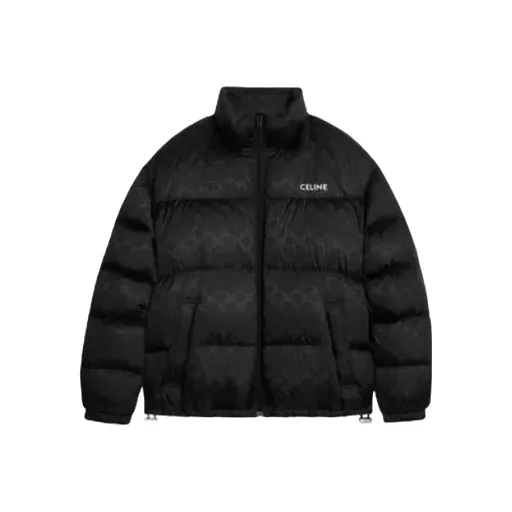 Down Jacket In Triomphe Nylon Jacquard