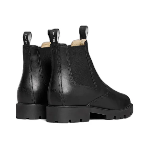 Margaret Chelsea Boot With Shearling In Calfskin
