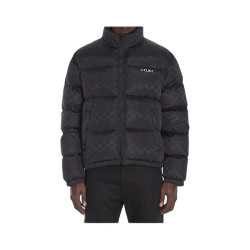 Down Jacket In Triomphe Nylon Jacquard