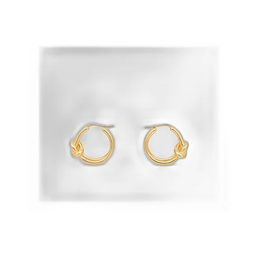 Knot Double Hoops