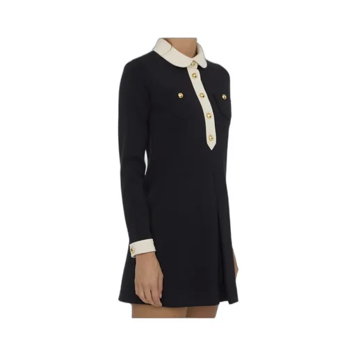 Mini Trapeze Dress In Wool Jersey