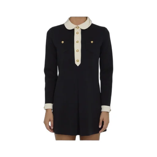 Mini Trapeze Dress In Wool Jersey