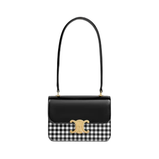 Teen Garance Bag In Vichy Printed Patent Calfskin