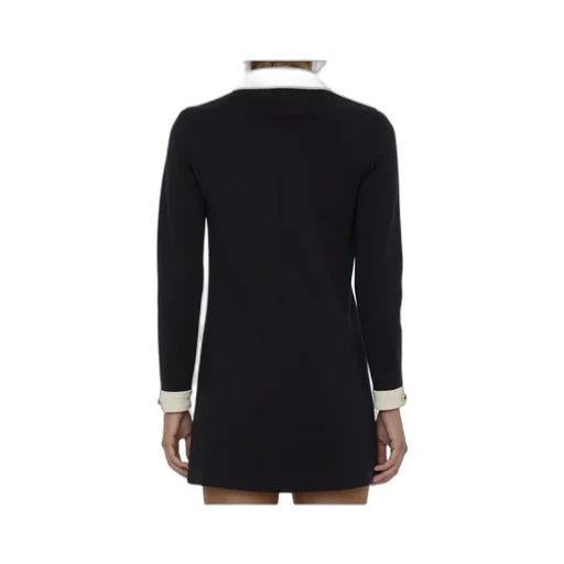 Mini Trapeze Dress In Wool Jersey