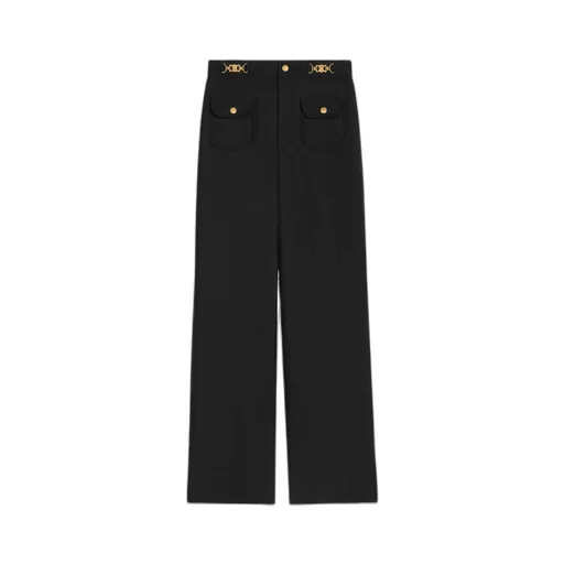 Pants With Gourmettes In Mohair Wool