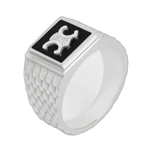 Triomphe Python Signet Ring