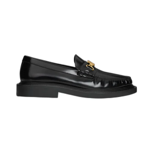 Université Triomphe Chain Loaffer In Polished Bull
