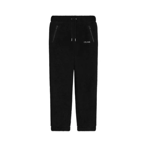 Loose Track Pants In Jersey Fleece