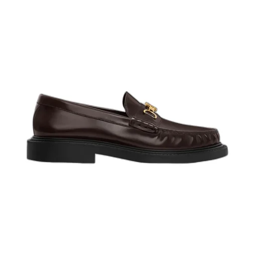 Université Triomphe Chain Loaffer In Polished Bull