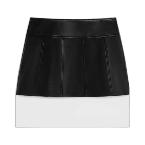 Gourmette Mini Skirt In Soft Lambskin