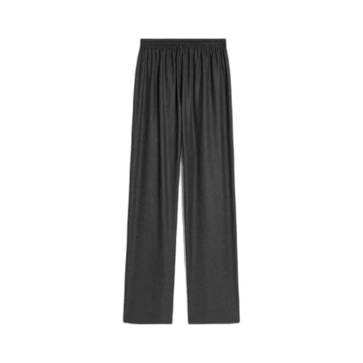 Straight Fit Track Pants In Prince Of Wales Cashmere