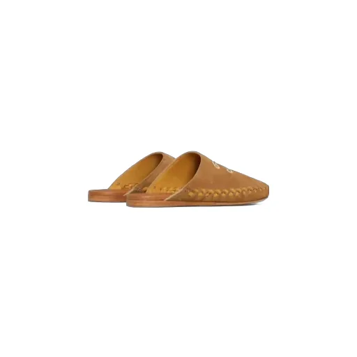 Marlou Triomphe Mule In Suede Calfskin