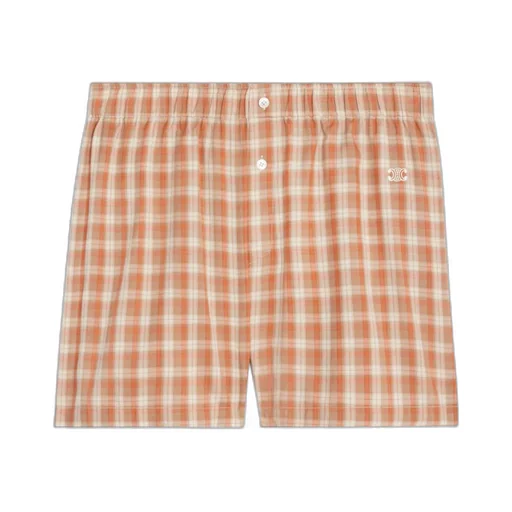 Boxer Shorts In Check Silk